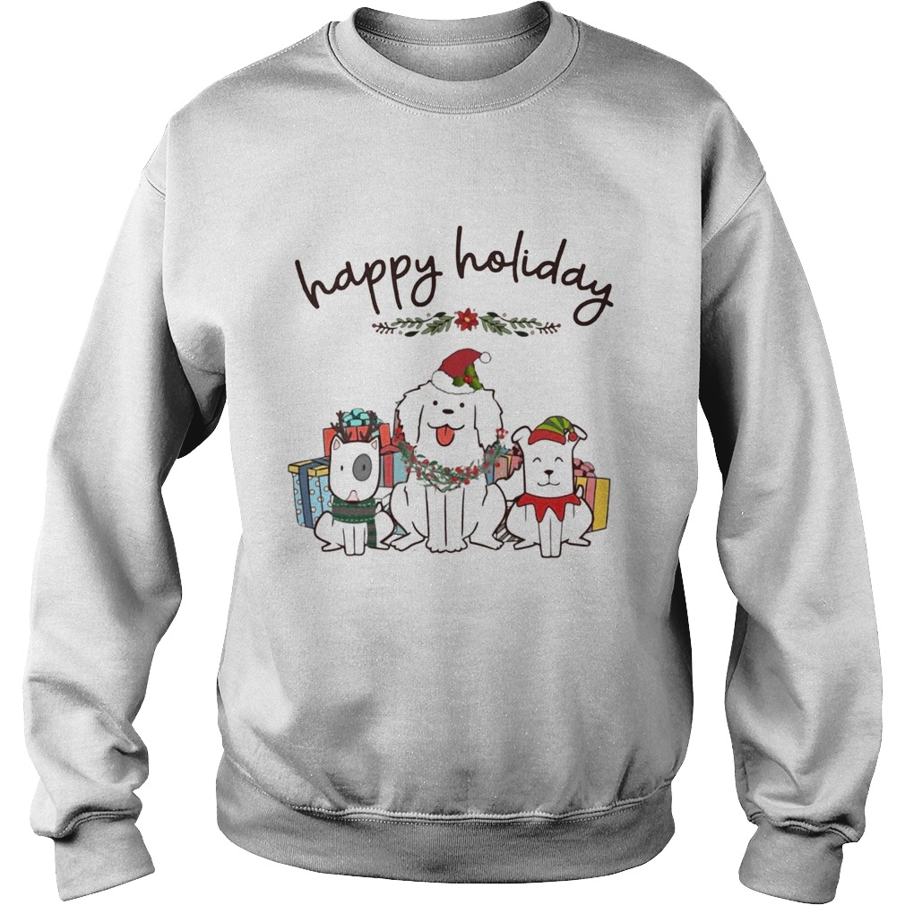 Happy Holliday Dogs Christmas Sweatshirt