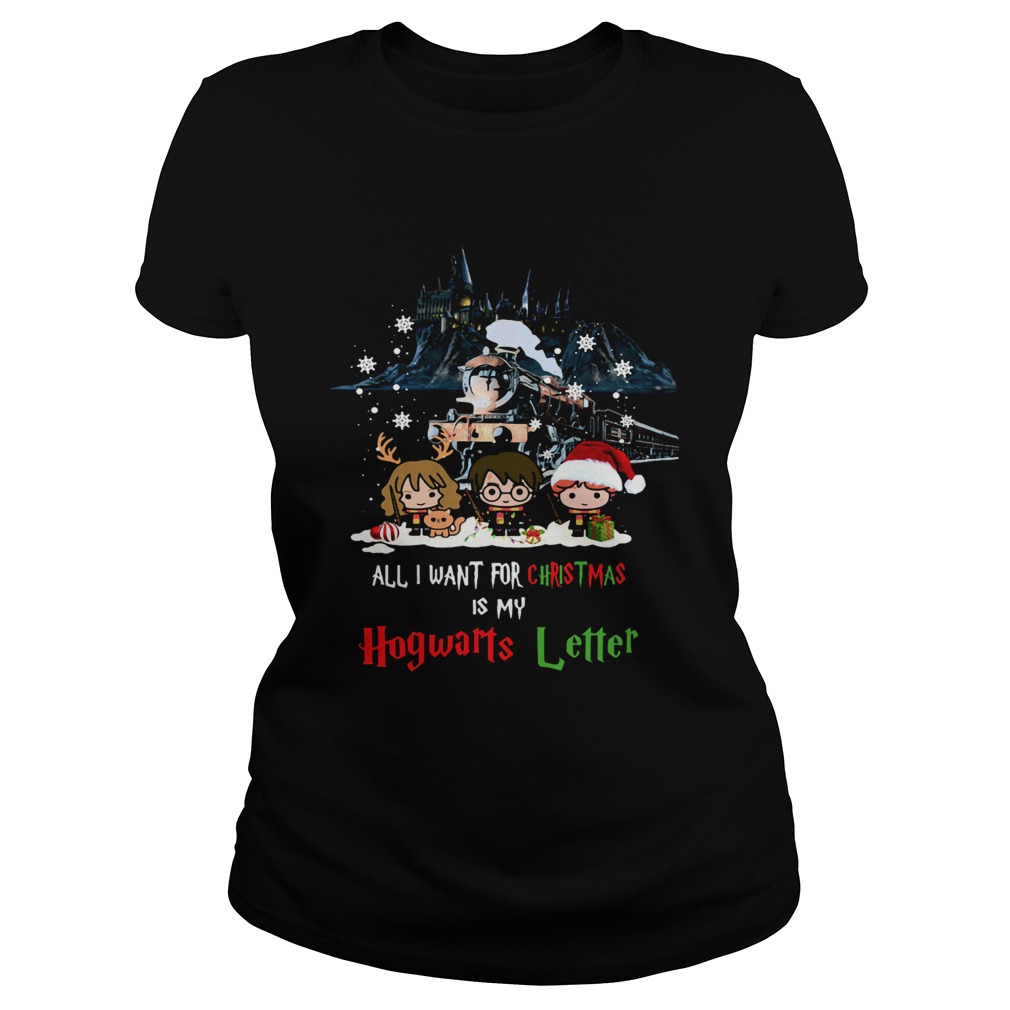 Harry Potter All I Want For Christmas Is My Hogwarts Letter Classic Ladies