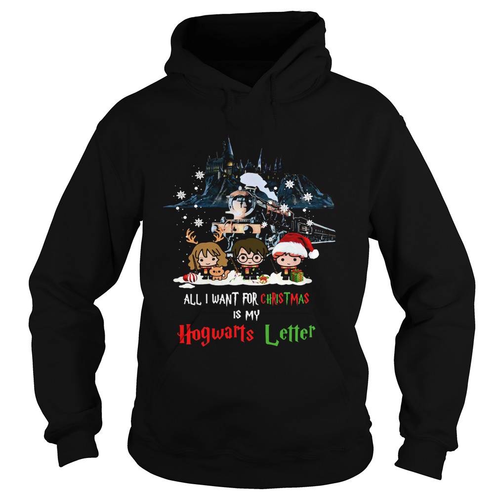 Harry Potter All I Want For Christmas Is My Hogwarts Letter Hoodie