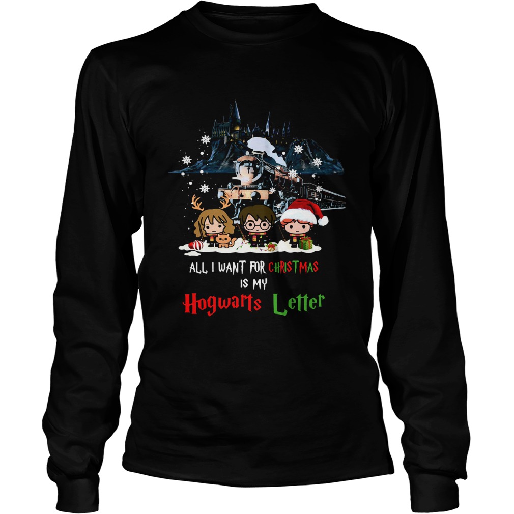 Harry Potter All I Want For Christmas Is My Hogwarts Letter LongSleeve