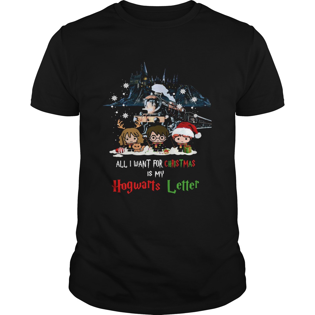 Harry Potter All I Want For Christmas Is My Hogwarts Letter shirt