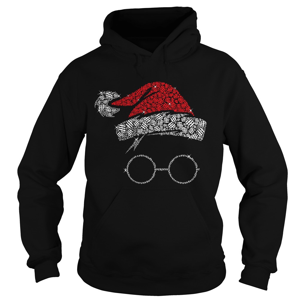 Harry Potter Santa Hat And Glass Christmas Hoodie