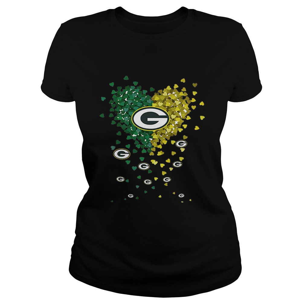 Hearts Green Bay Packers Logo Classic Ladies