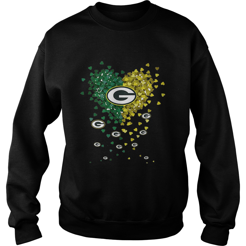 Hearts Green Bay Packers Logo Sweatshirt