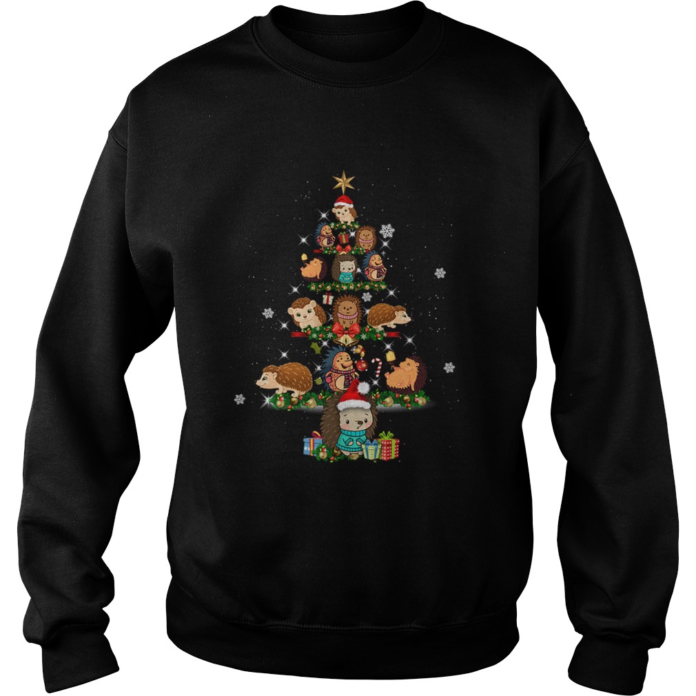 Hedgehog Christmas Tree Ornament Decor Sweatshirt