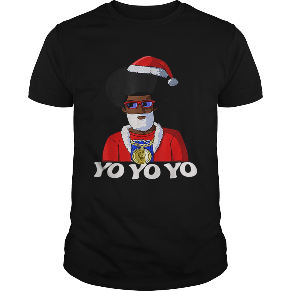 Hip Hop Santa Claus Gangster Funny Christmas shirt
