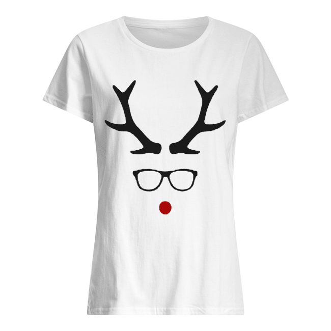 Hipster Rudolph Christmas Classic Women's T-shirt