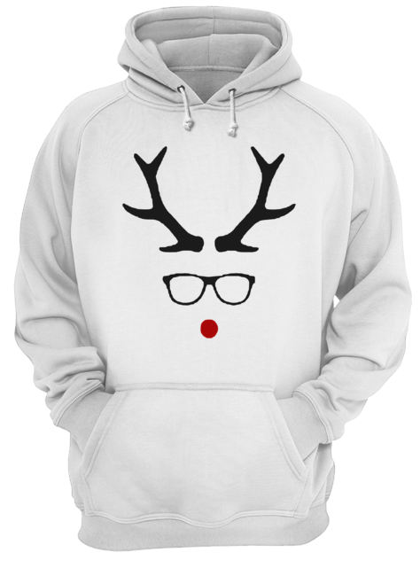 Hipster Rudolph Christmas Unisex Hoodie