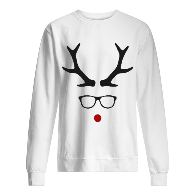 Hipster Rudolph Christmas Unisex Sweatshirt