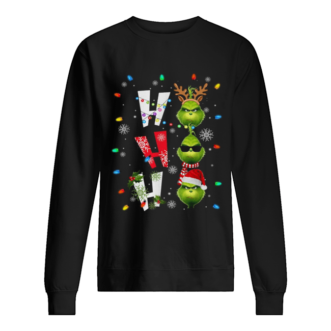 Ho Ho Ho Merry The Grinch Christmas Unisex Sweatshirt