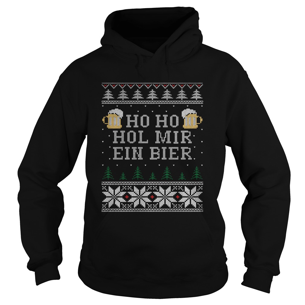 Ho Ho Hol Mir Ein Bier Ugly Christmas Hoodie