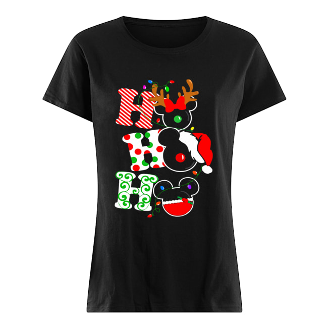 Ho ho ho Merry Christmas Disney Mickey Classic Women's T-shirt