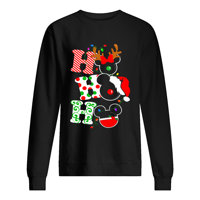 Ho ho ho Merry Christmas Disney Mickey Unisex Sweatshirt