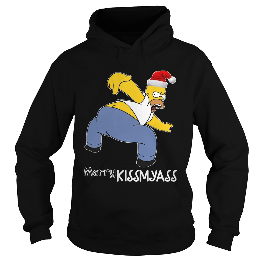 Homer Simpson Merry kissmyass Hoodie