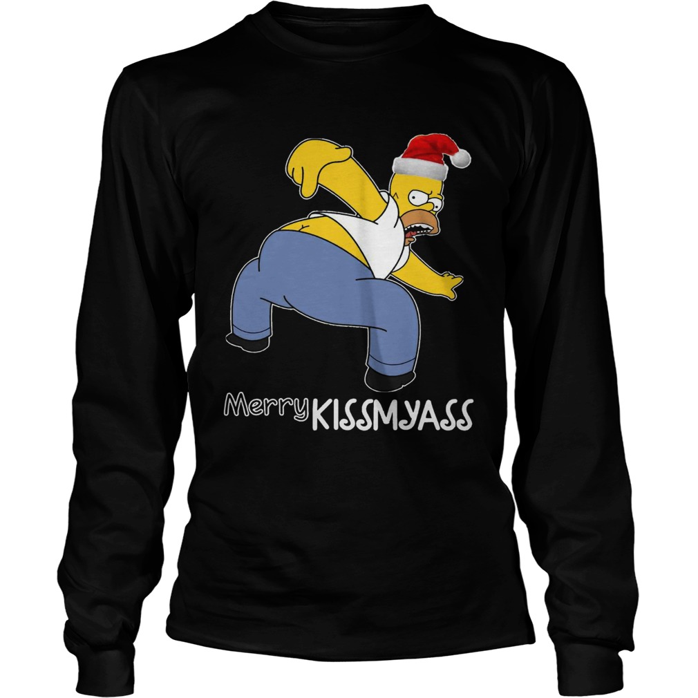 Homer Simpson Merry kissmyass LongSleeve