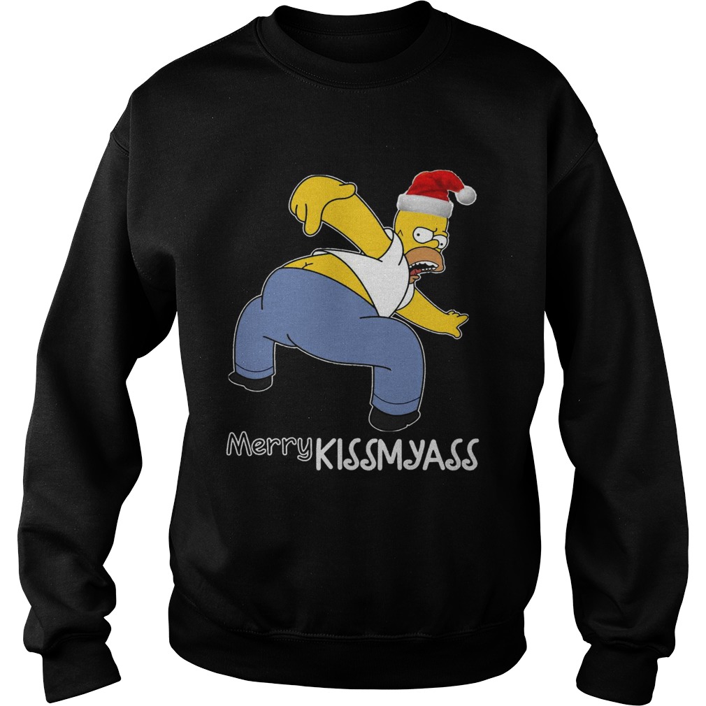 Homer Simpson Merry kissmyass Sweatshirt