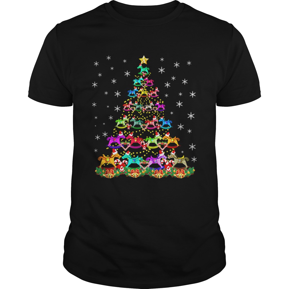 Horse Christmas Tree Candy Cane Gift shirt