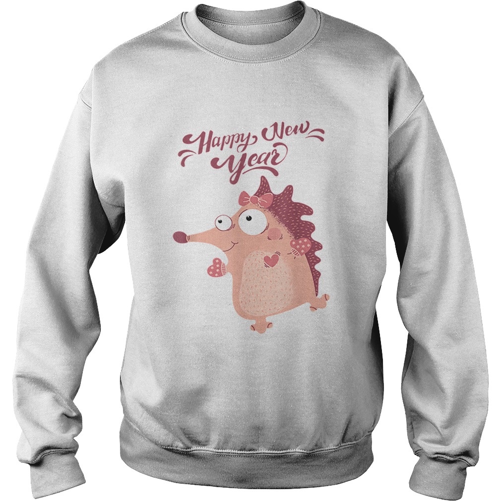 Hot Girl Hedgehog Happy New Year 2020 Sweatshirt