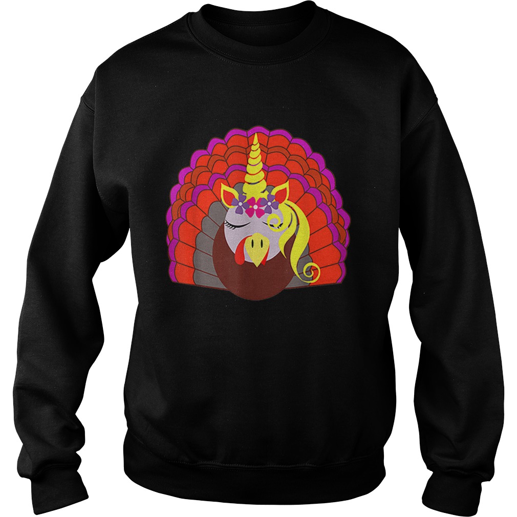 Hot Unicorn Turkey Thanksgiving Funny Sweatshirt
