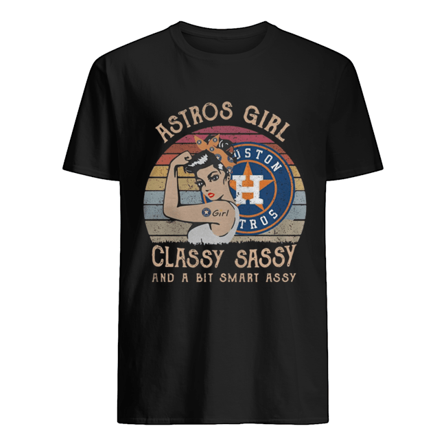 Houston Astros Girl Classy Sassy And A Bit Smart Assy Sunset Vintage Shirt