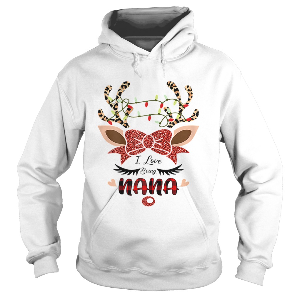 I Love Being Nana Reindeer Christmas Hoodie