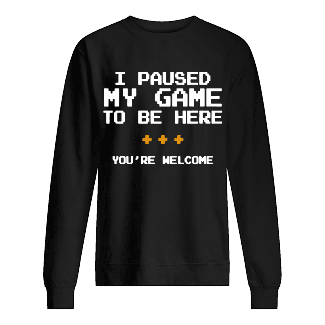 I Pause My Game To Be Here You're Welcome Unisex Sweatshirt
