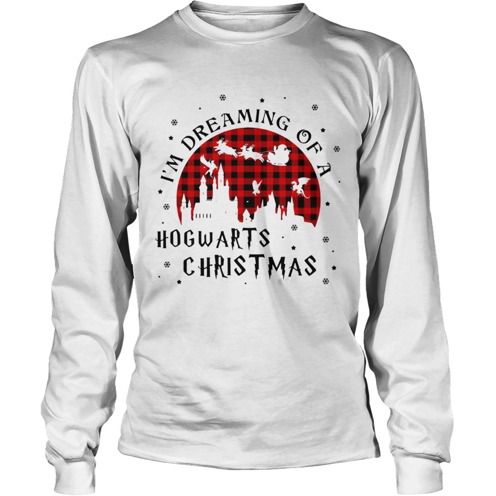 Im Dreaming Of A Hogwarts Christmas Reindeer Sleigh Christmas LongSleeve