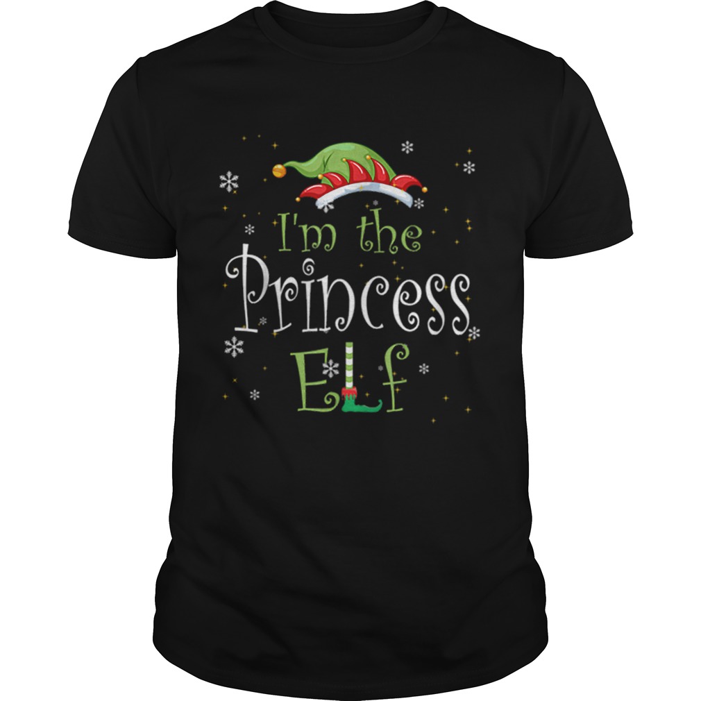 Im The Princess Elf Matching Family Group Christmas shirt