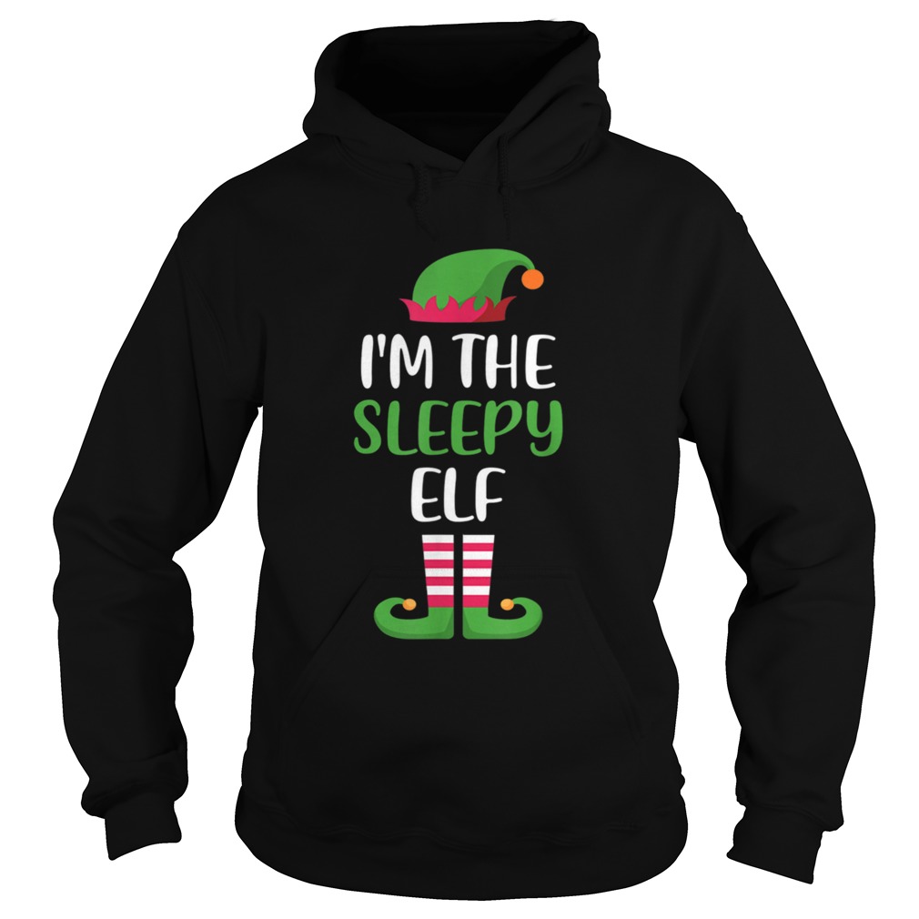 Im The Sleepy Elf Matching Family Christmas Hoodie