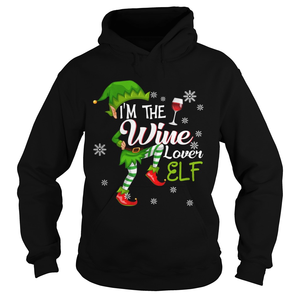 Im The Wine Lover Elf Matching Family Christmas Hoodie