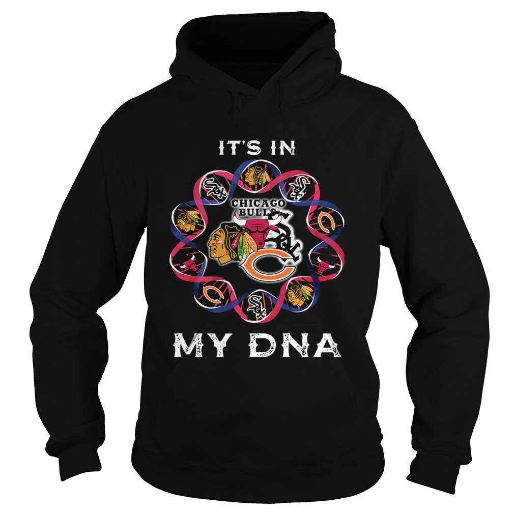 Its Is In My DNA Chicago Bears Chicago White Sox Washington Redskins Hoodie