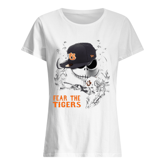 Jack Skellington Fear the Auburn Tigers Classic Women's T-shirt