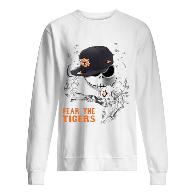 Jack Skellington Fear the Auburn Tigers Unisex Sweatshirt