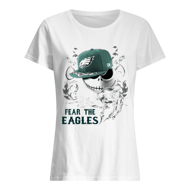 Jack Skellington Fear the Philadelphia Eagles Classic Women's T-shirt