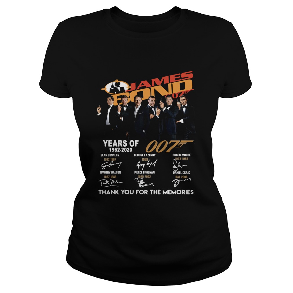 James Bond 007 Years Of 19622020 Thank You For The Memories Classic Ladies