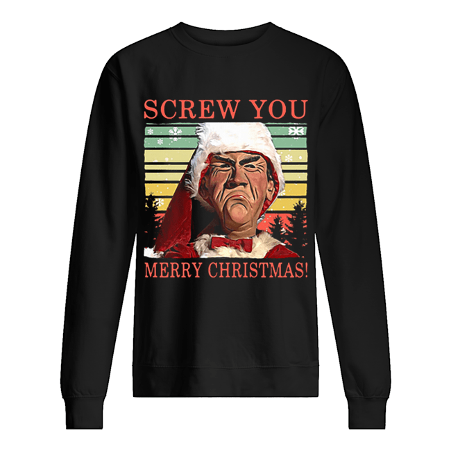 Jeff Dunham Screw You Merry Christmas Unisex Sweatshirt