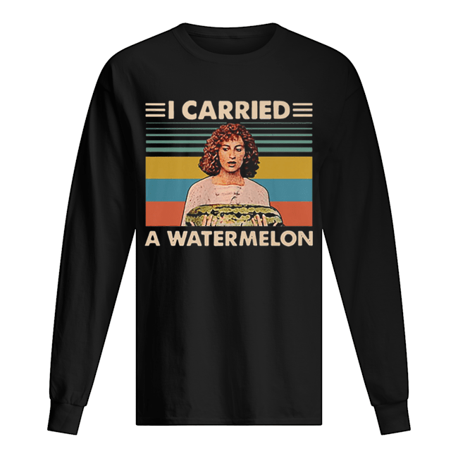 Jennifer Grey I Carried A Watermelon Vintage Long Sleeved T-shirt 