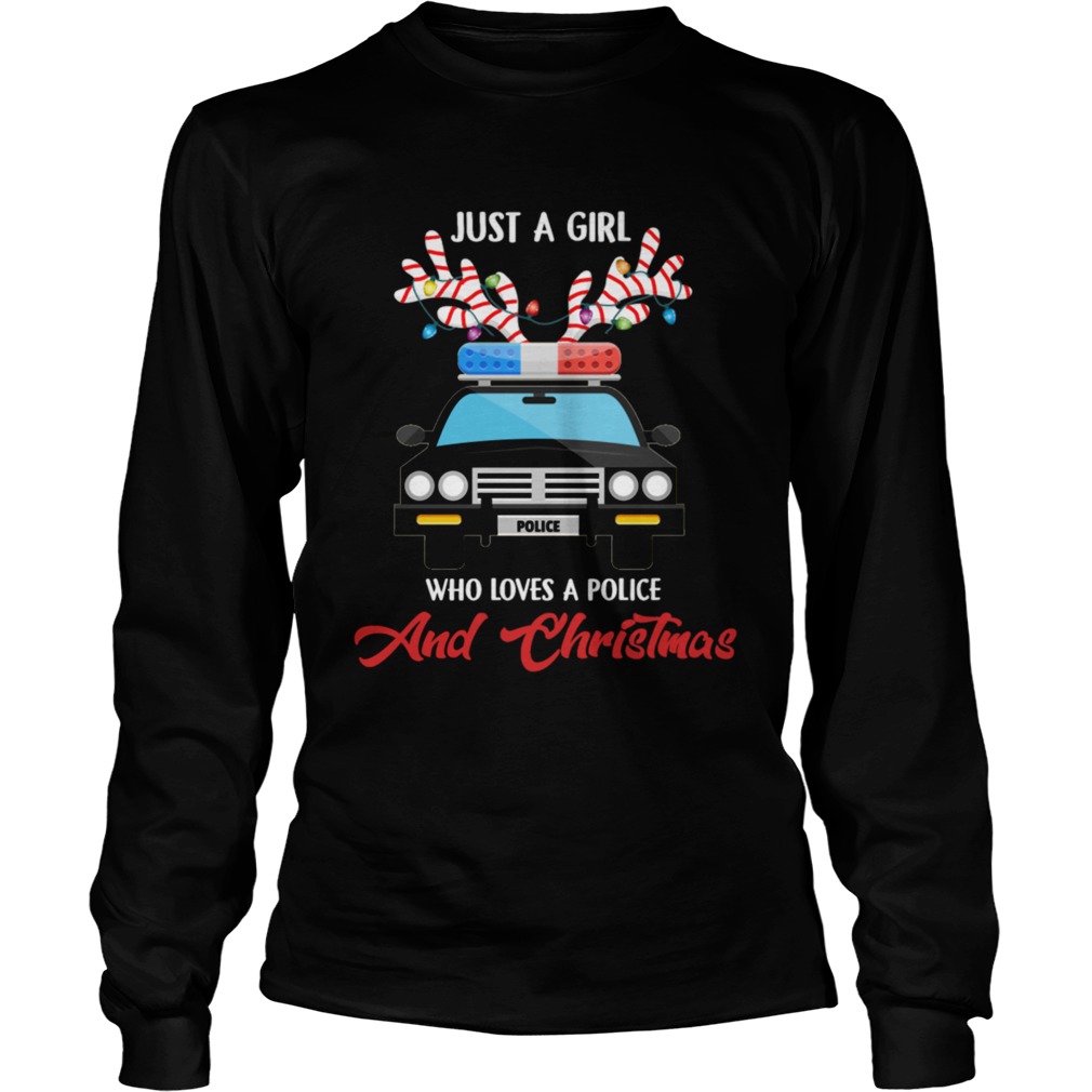 Just A Girl Who Loves PoliceChristmas LongSleeve