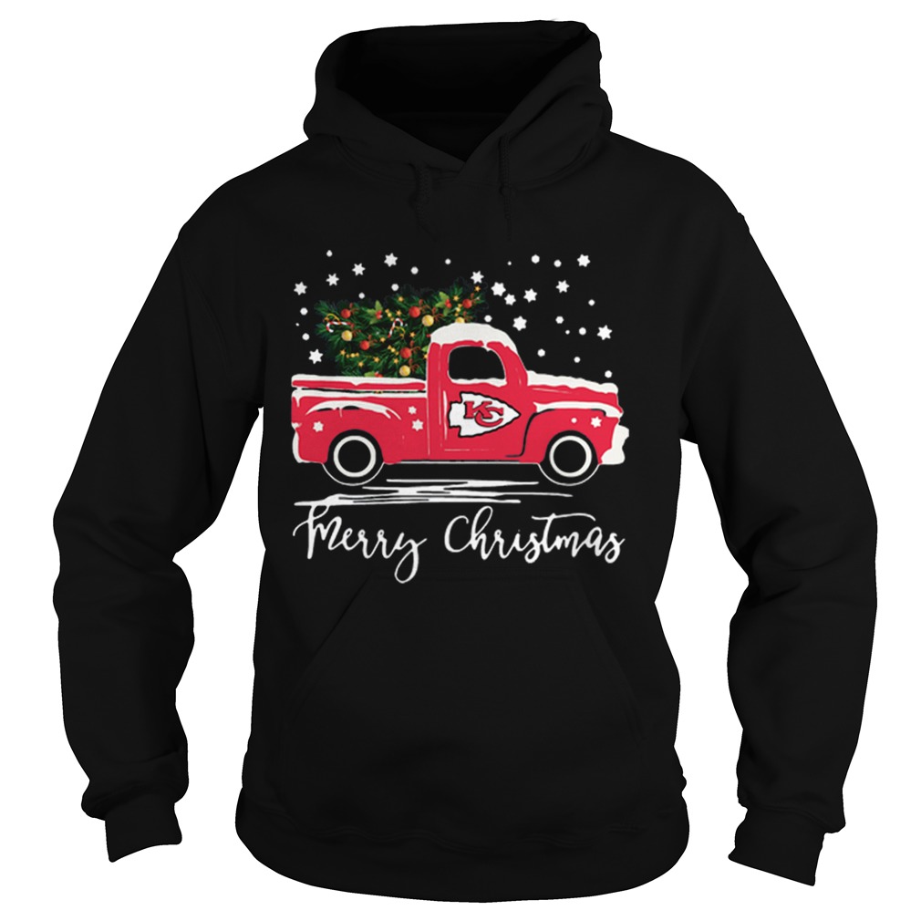 Kansas City Chiefs Truck Merry Christmas Hoodie