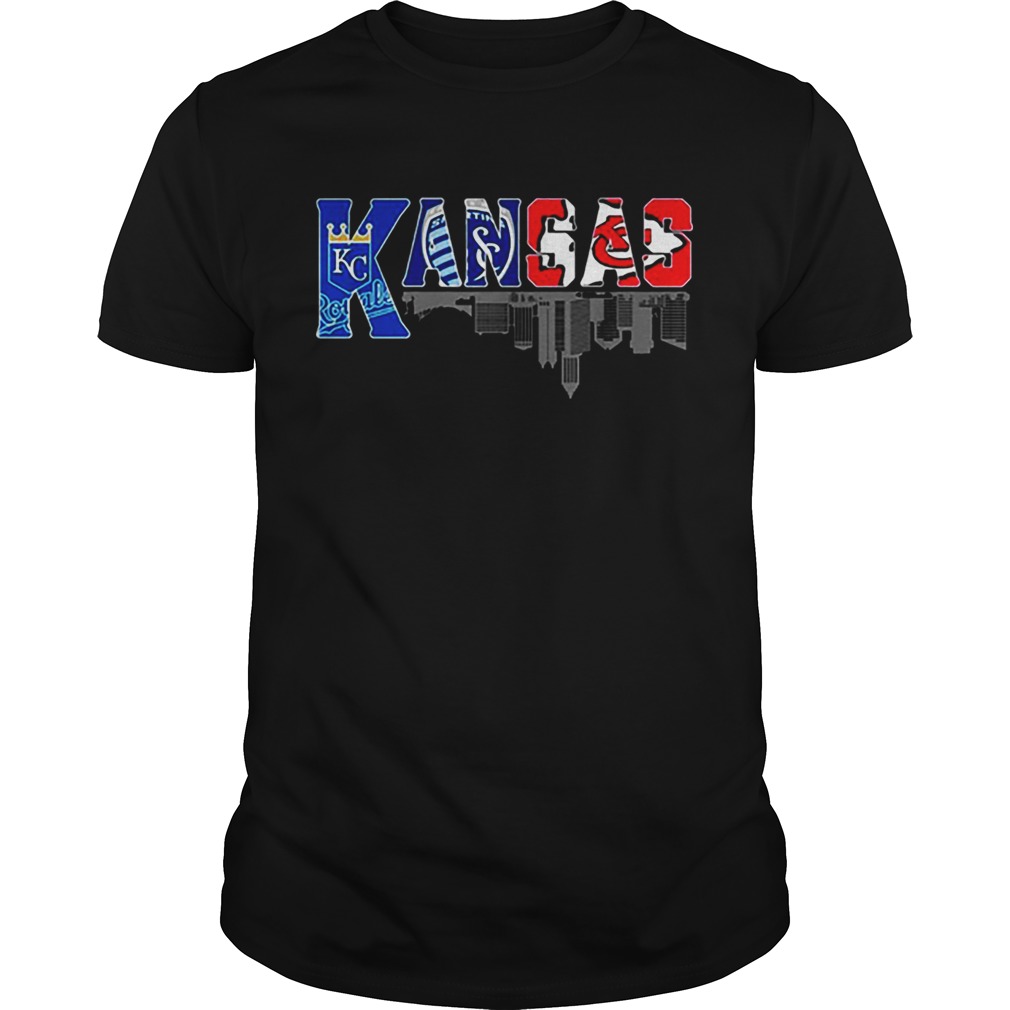 Kansas sport team Kansas City Royals Kansas City Chiefs shirt