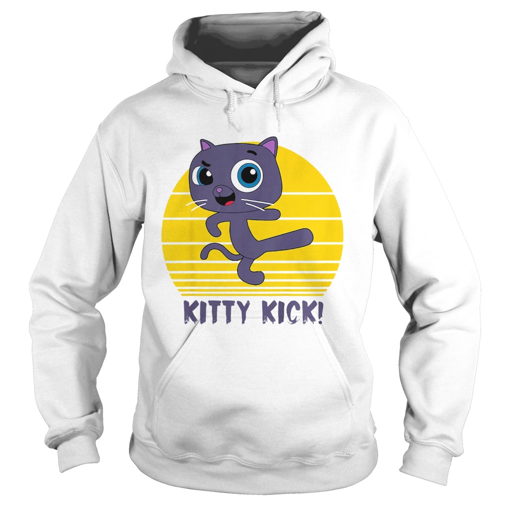 Kitty Kick Cat Vintage Hoodie