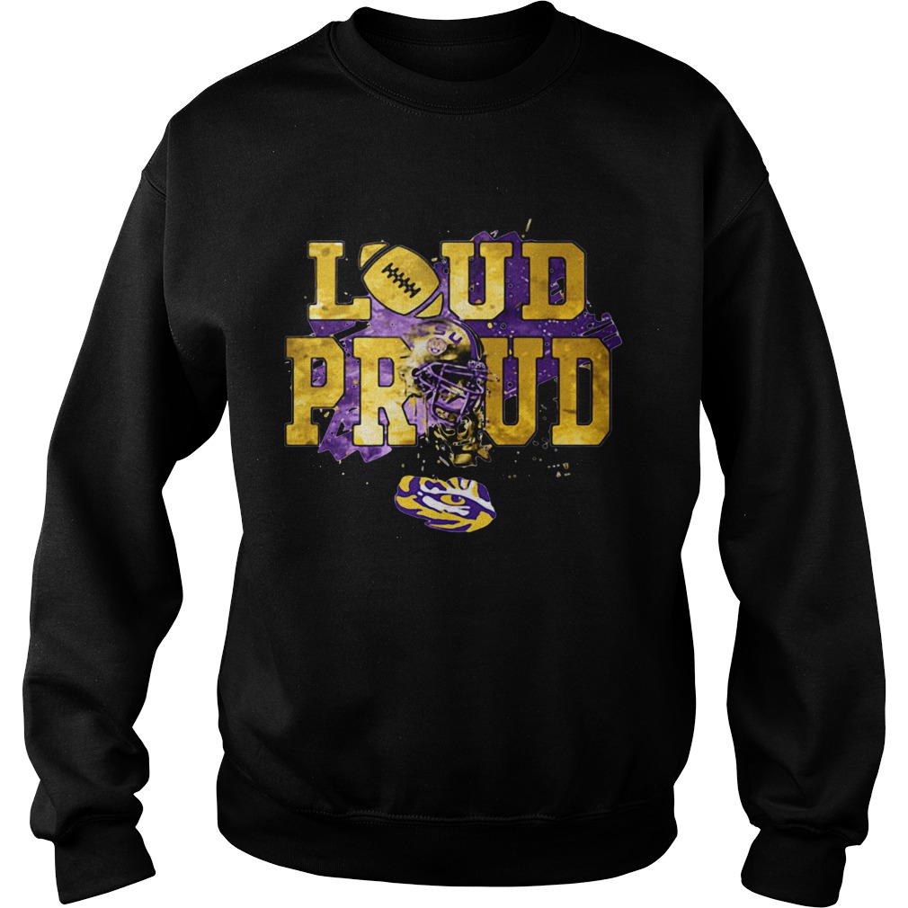 LSU Tigers Loud And Proud Rising Helmet Sweatshirt