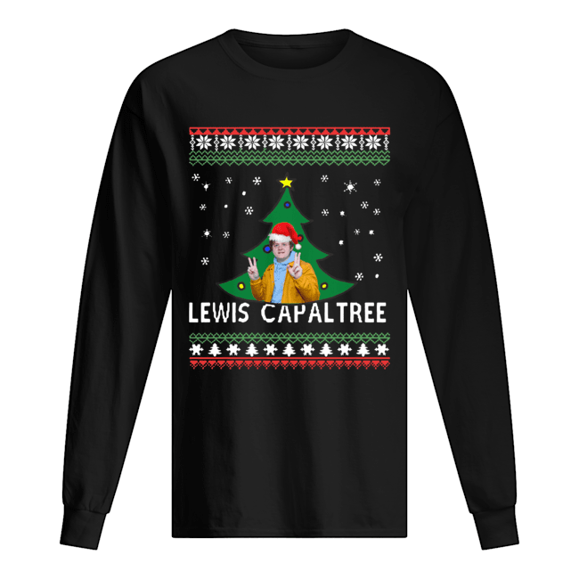 Lewis Capaldi Lewis Capaltree Christmas Tree Ugly Long Sleeved T-shirt 