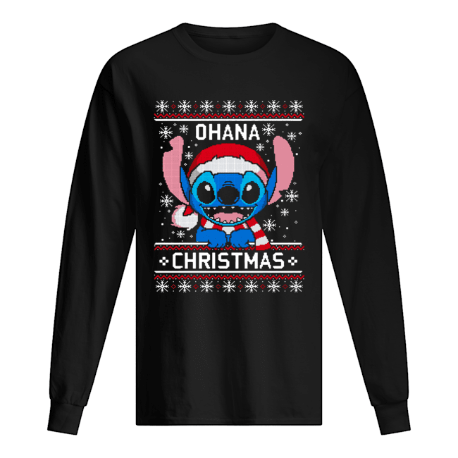 Lilo And Stitch Ugly Christmas Long Sleeved T-shirt 