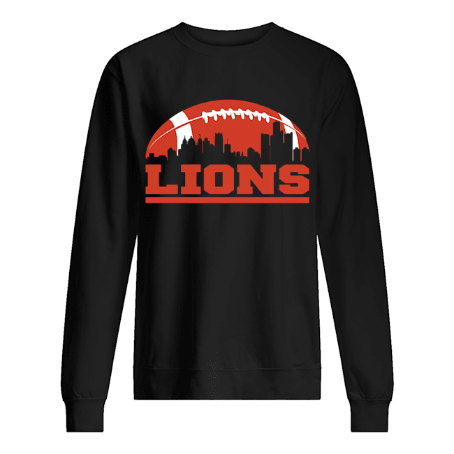 Lions Football Skyline Unisex Sweatshirt
