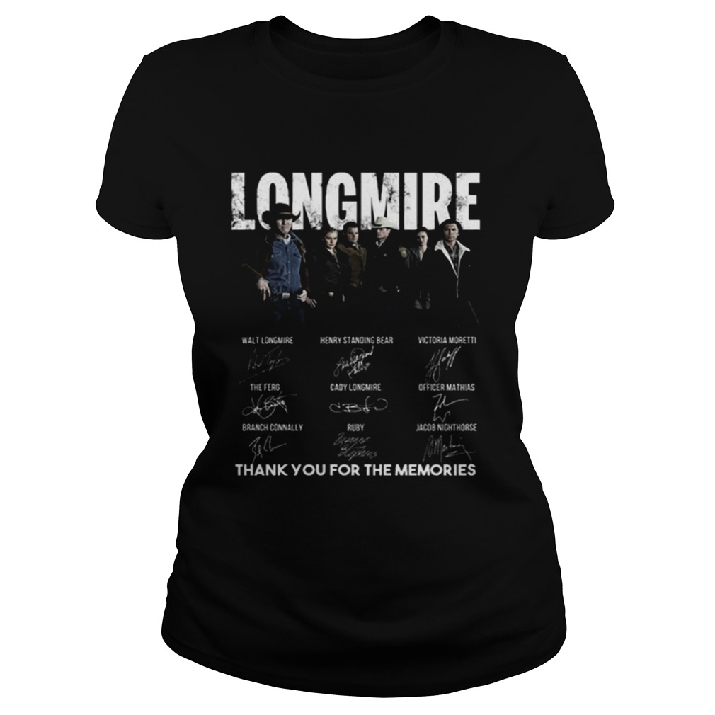Longmire signatures thank you for the memoriesRecovered Classic Ladies