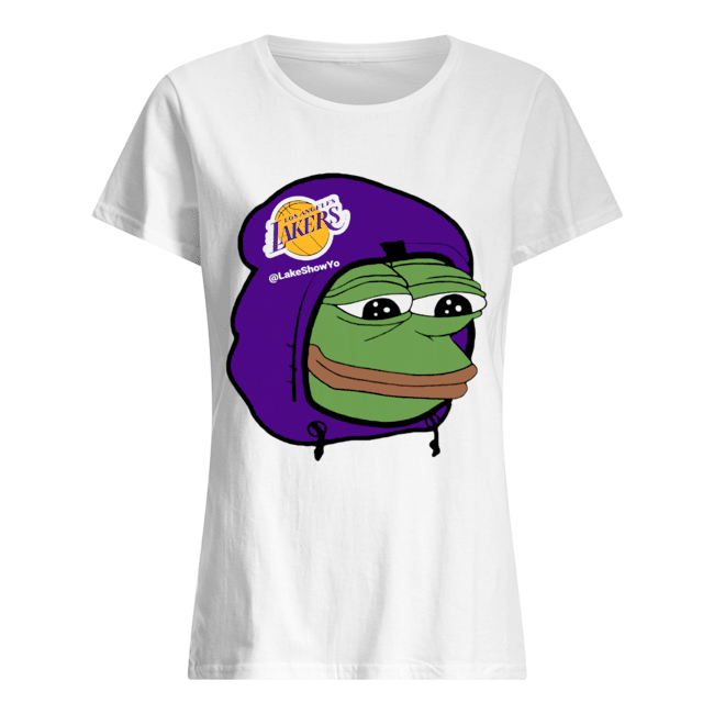 Los Angeles Lakers Sad Pepe the Frog Classic Women's T-shirt