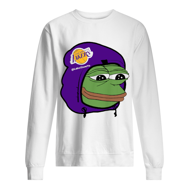 Los Angeles Lakers Sad Pepe the Frog Unisex Sweatshirt