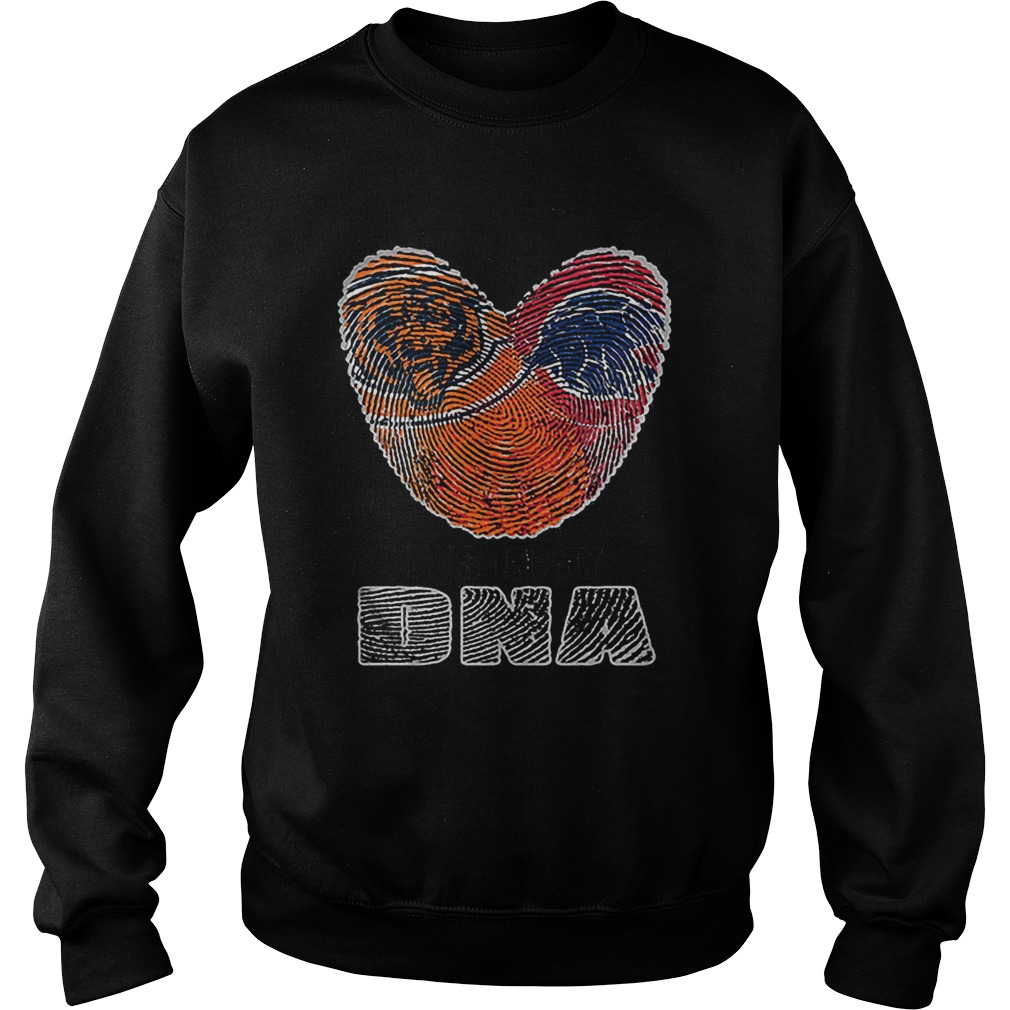 Love Chicago Bears Chicago Cubs its in my DNA Sweatshirt