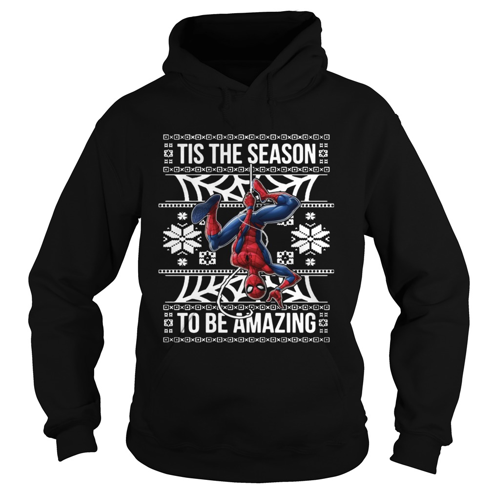 Marvel Spider Man Tis The Season To Be Amazing Ugly Christmas Hoodie